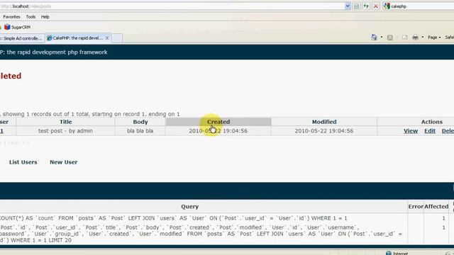 How to CakePHP - following 'Simple Acl controlled Application' tutorial (part 3/3) смотреть онлайн
