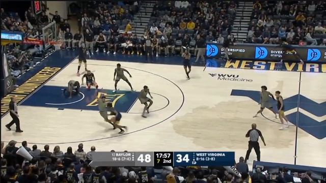 #12 Baylor vs West Virginia Highlights | NCAA Men's Basketball | 2024 College Basketball смотреть онлайн