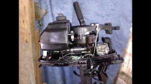 Зимний обзор лодочного мотора Toyama T5BMS.