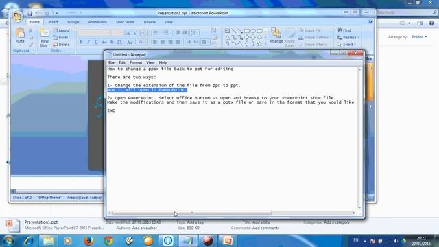 How to change a ppsx file to ppt for editing смотреть онлайн