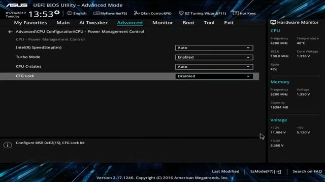 ASUS Z270 K Bios