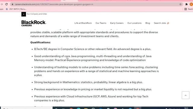 Blackrock Recruitment 2021 | Hiring Java Developer| Fresher/Exp. смотреть онлайн