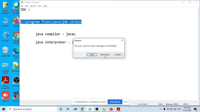 004 Java Path Setting and Run program through command line смотреть онлайн