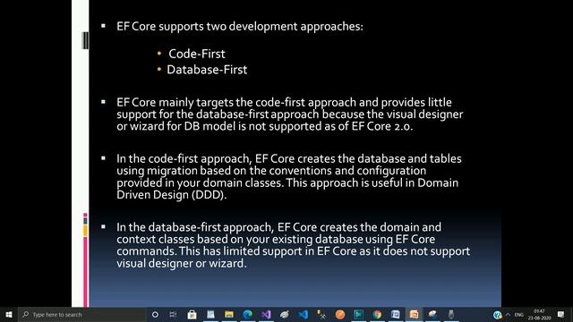 Code First Entity Framework Core Tutorial For Beginners Part-1 смотреть онлайн
