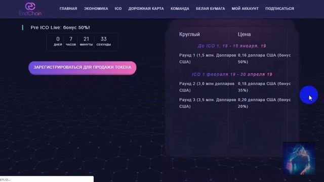 EndChain Обзор ICO смотреть онлайн