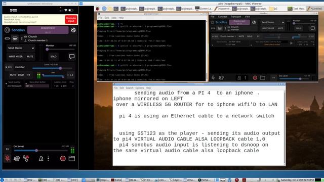 Stream Audio from a Raspberry PI 4 - over a 5G WIFI ROUTER - to an iPHONE using the FREE SonoBus AP смотреть онлайн