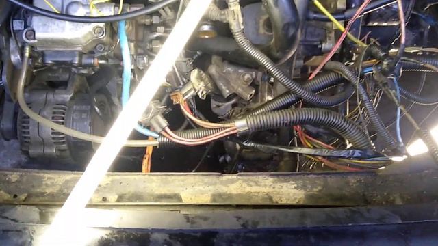 Volkswagen Transporter VW T4  ремонт подкапотной проводки