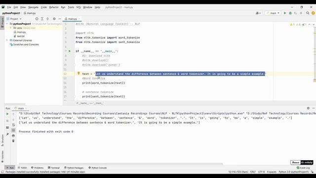 1- nltk:- intro + word&sentence tokenization (python) شرح عربي смотреть онлайн