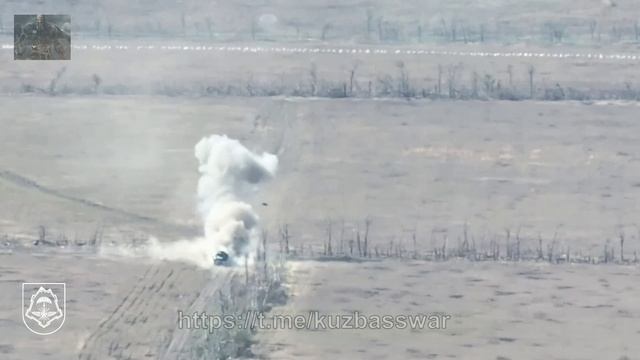 Эфектные кадры уничтожения техники ВСУ на Ореховском направлении. смотреть онлайн