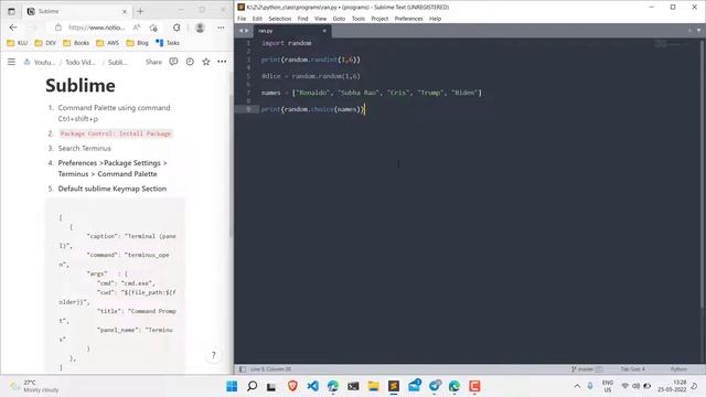 How to add terminal in Sublime Text Editor 2023 | Command Prompt 2023 смотреть онлайн
