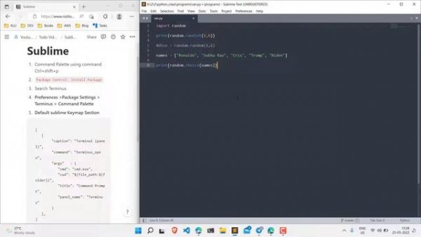 How to add terminal in Sublime Text Editor 2023 | Command Prompt 2023