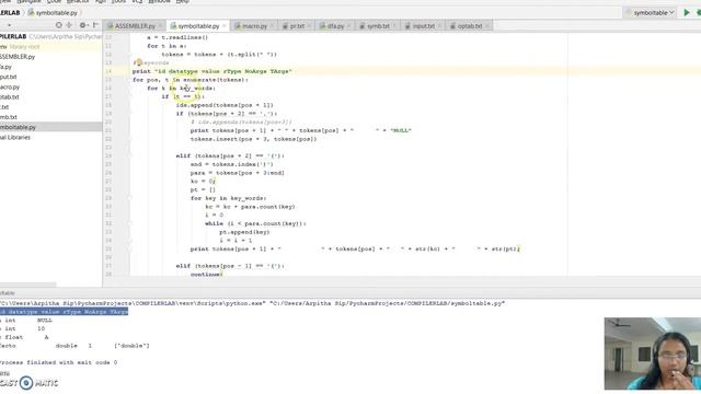 symbol table generation using python смотреть онлайн