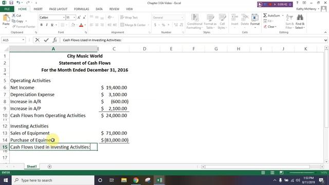 Chapter 3 Video Excel for Accounting смотреть онлайн