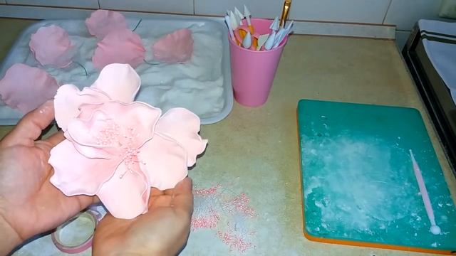 Необычное Оформление Свадебного Торта . Большой Цветок из Мастики / Wedding Cake смотреть онлайн