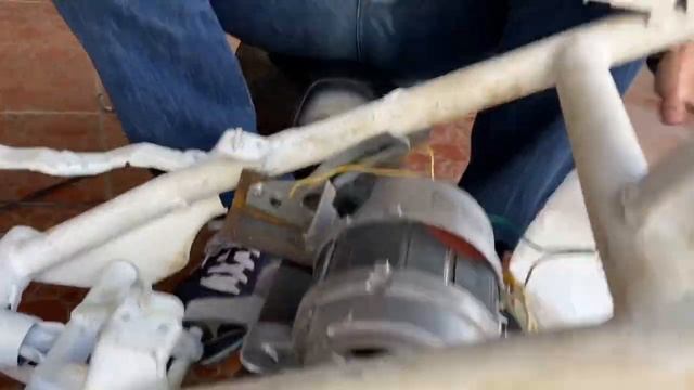 Электромопед с мотором от стиральной машины своими руками смотреть онлайн