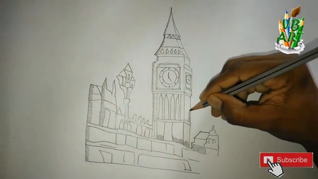 how to draw london big ben смотреть онлайн
