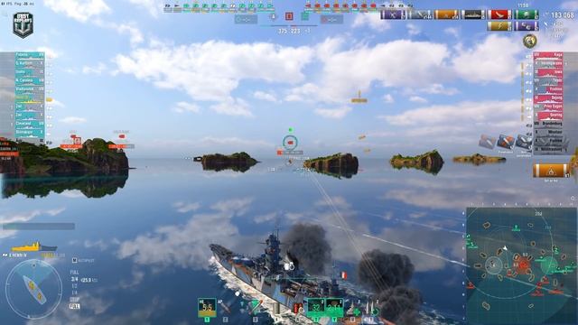 Henri IV: Good cruiser player on map Loop - World of Warships смотреть онлайн