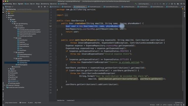 Design Bill Sharing/Expense Sharing-Machine coding round-Object Oriented Design Java Implementation смотреть онлайн
