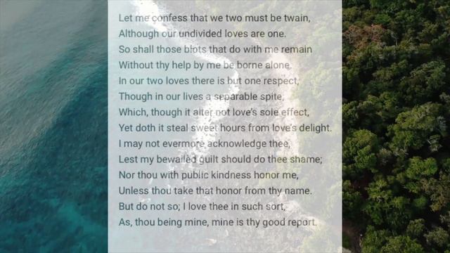 Sonnet 36 by William Shakespeare смотреть онлайн