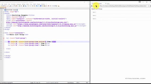 20. Bootstrap List Groups смотреть онлайн