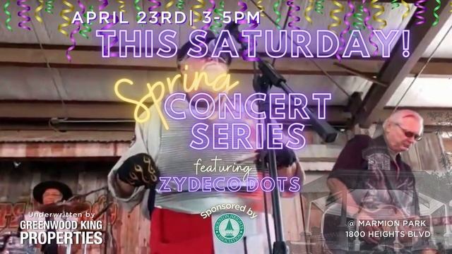 Greenwood King Spring Concert Series featuring Zydeco Dots смотреть онлайн