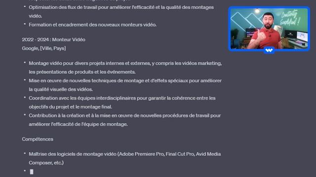 Comment Faire Un Bon CV Et Une Lettre De Motivation Avec Chat GPT