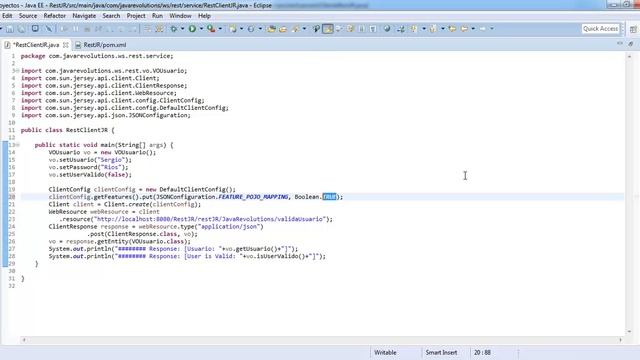 REST JSON Web Services Java Eclipse con Maven. Parte 2 – Cliente REST. смотреть онлайн