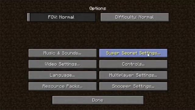 Minecraft - Super Secret Settings Menu смотреть онлайн