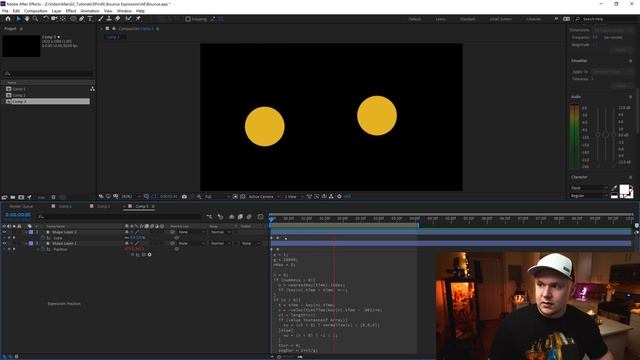 Bounce Expression in After Effects смотреть онлайн