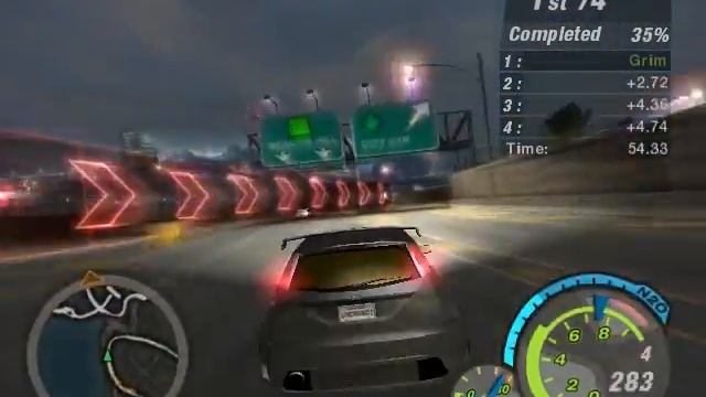 NFS Underground 2 : My 645 KW Ford Focus . смотреть онлайн