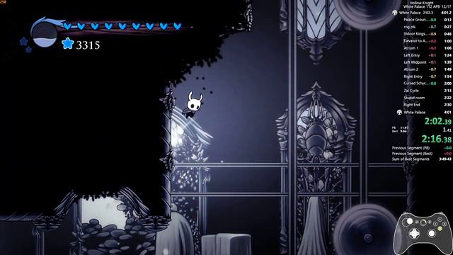Hollow Knight 112 APB Practice - White Palace in 3:55.96 смотреть онлайн