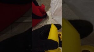 Подготовка пистолета (шприца)  к герметизации. Тёплый шов.