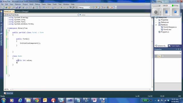 C# BinaryTreePt1 смотреть онлайн