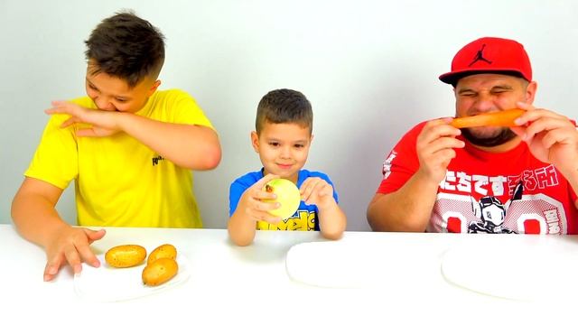 ОВОЩИ ЧЕЛЛЕНДЖ !!! VEGETABLES CHALLENGE // Играем Все !!! смотреть онлайн