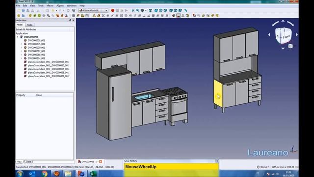 FreeCAD - My Kitchen - Minha Cozinha