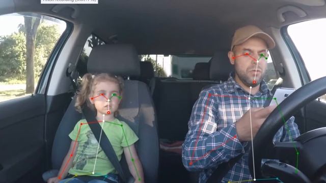 In- car video annotation - man with a kid смотреть онлайн