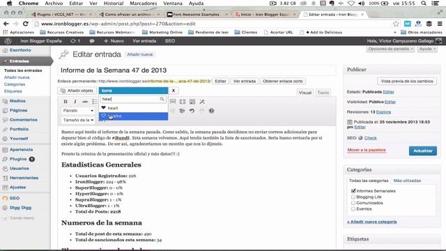 Font Awesome Wordpress: Mejora tus posts con Iconos Gráficos смотреть онлайн