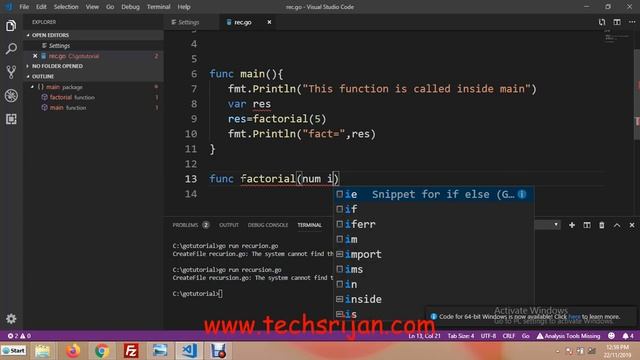 What is Recursion? Recursion in GoLang in Hindi | Urdu смотреть онлайн