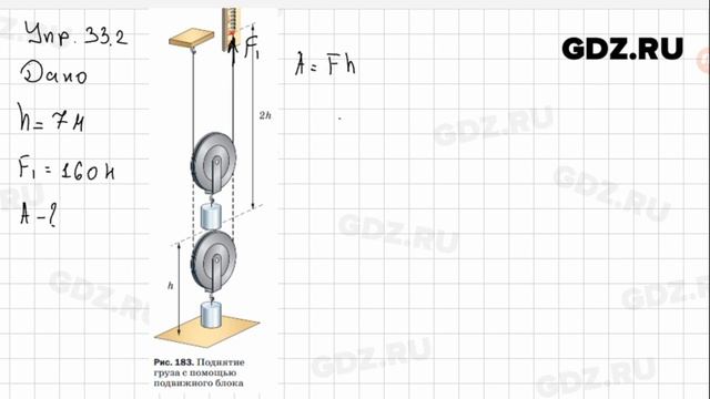 Упр 33.2 - Физика 7 класс Пёрышкин смотреть онлайн