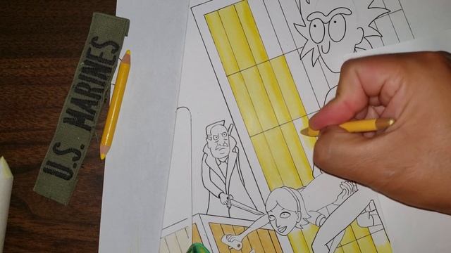 Custom Rick And Morty Tattoo Design In Progress