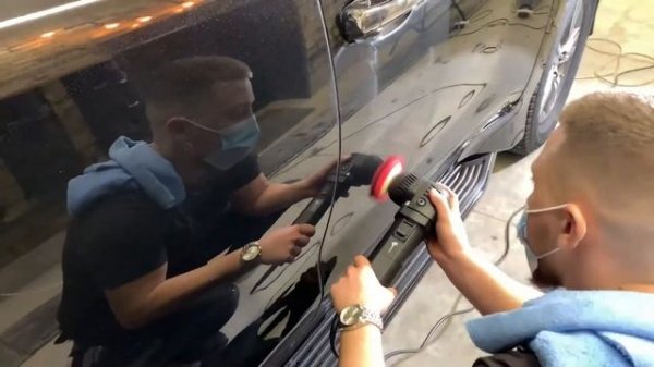 Полировка лексус 450 и покрытие керамикой Gyeon. Все этапы.