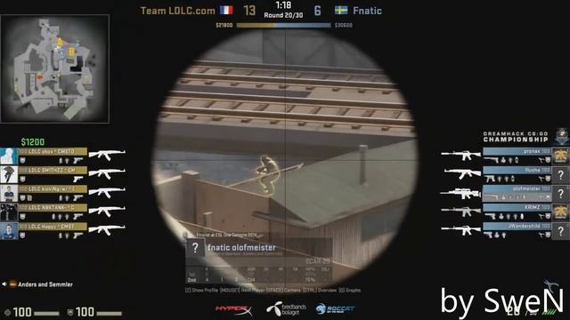 CS:GO - ЧИТЕРСКАЯ ПОДСАДКА ОТ FNATIC ( Fnatic VS LDLC ) * COME BACK * смотреть онлайн