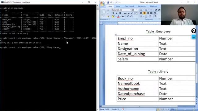 Informatics Practices (IP) - Class-XI - MySQL Table Creation and Inserting Data -- Gaurav Jain смотреть онлайн