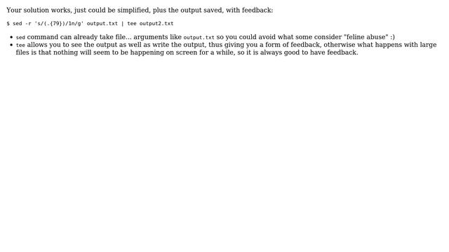 Unix & Linux: How to break a string into smaller substrings with a condition on their lengths? смотреть онлайн