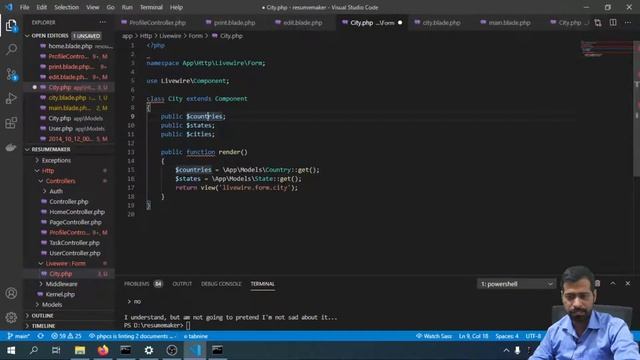 #36 - Using Laravel/Livewire dynamic dropdown country, states, cities in Hindi смотреть онлайн