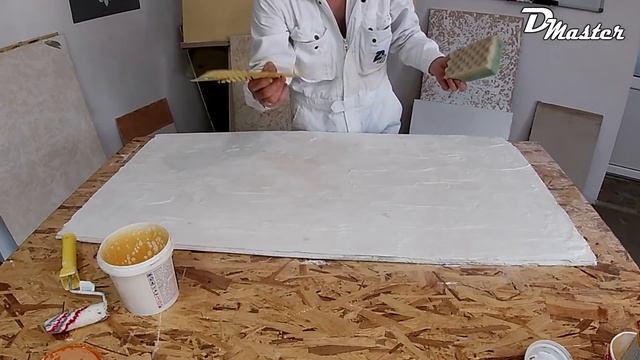 Декор стен! Эффект природного камня из стартовой шпаклёвки! Своими руками! смотреть онлайн