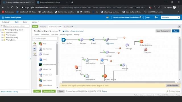 Session 5 DellBoomi Training SubProcess and it's configuration смотреть онлайн