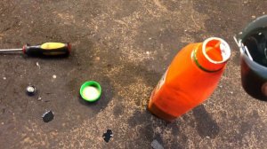 Заливаем масло в редуктор ветерок 8М