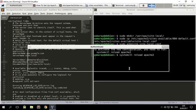 How To Set Up Apache Virtual Hosts on Debian 9 смотреть онлайн