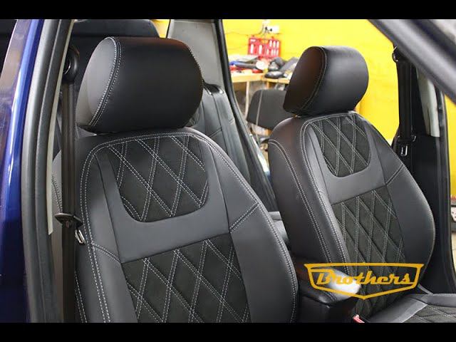 Авточехлы для Шкода Фабия 2. Производим чехлы с алькантарой! смотреть онлайн